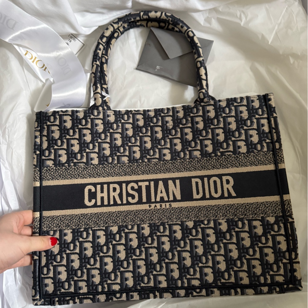 Dior Book Tote Oblique Canvas Medium
